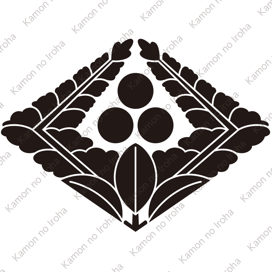 上り藤菱に三つ星紋