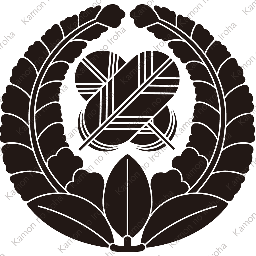 上り藤に違い鷹の羽紋