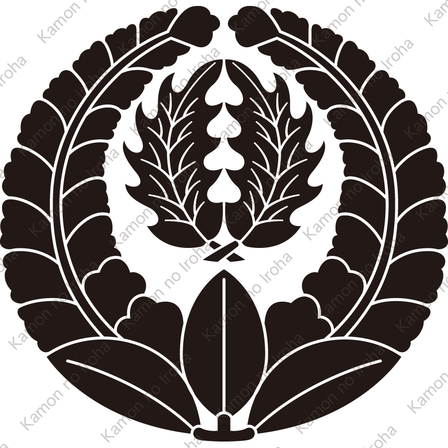 上り藤に抱き柊紋