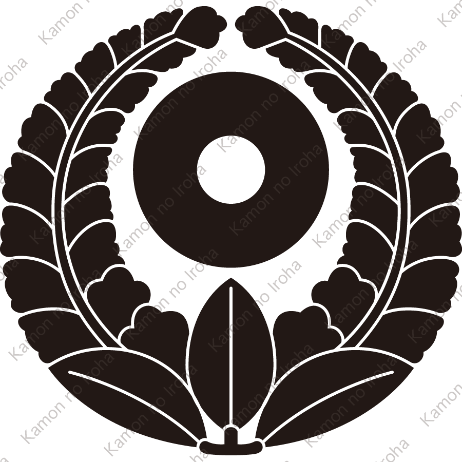 上り藤に蛇の目紋