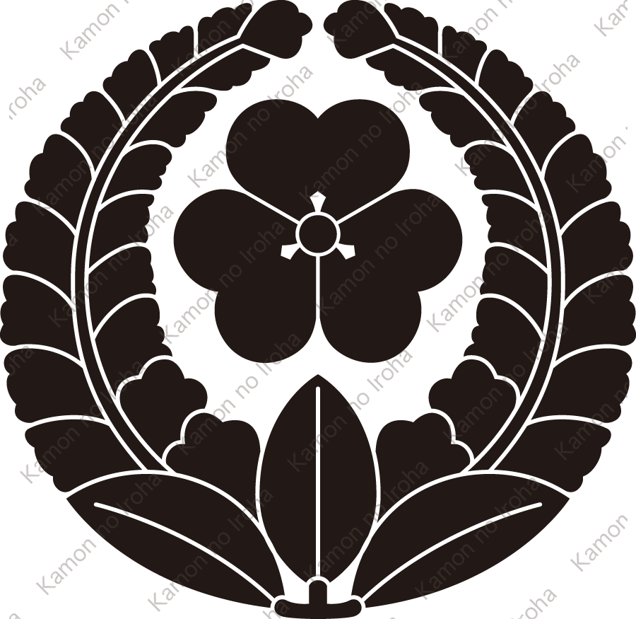 上り藤に片喰紋