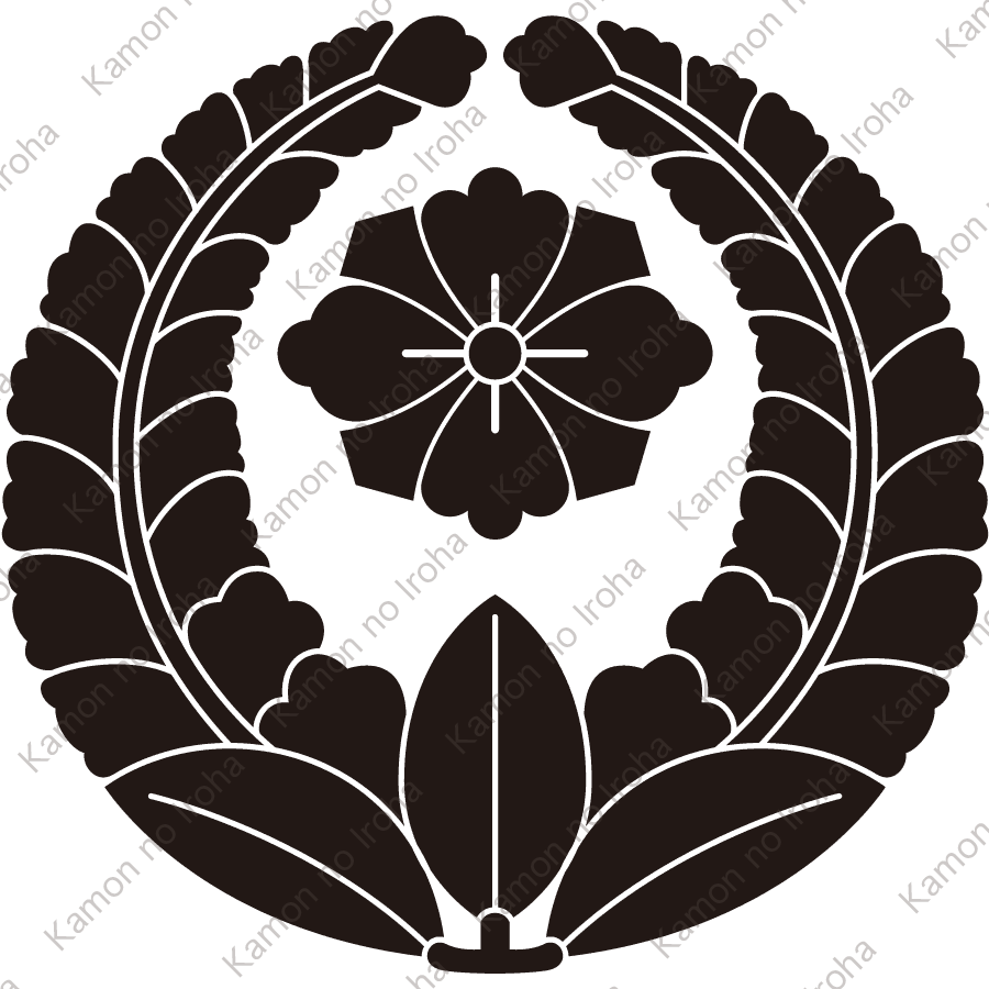 上り藤に剣花菱紋