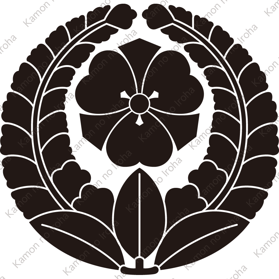 上り藤に剣片喰紋