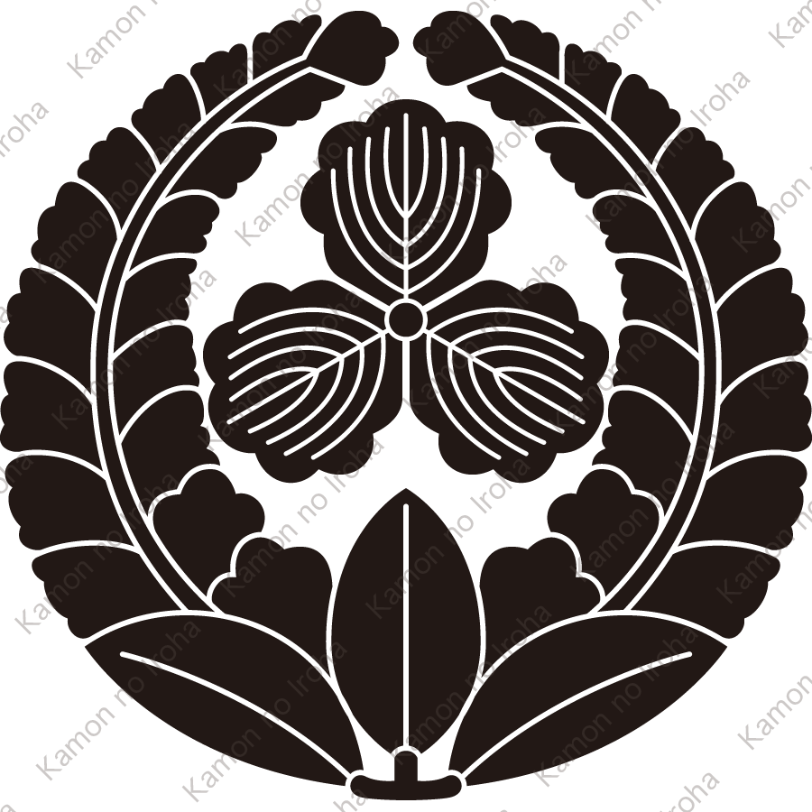 上り藤に三つ柏紋