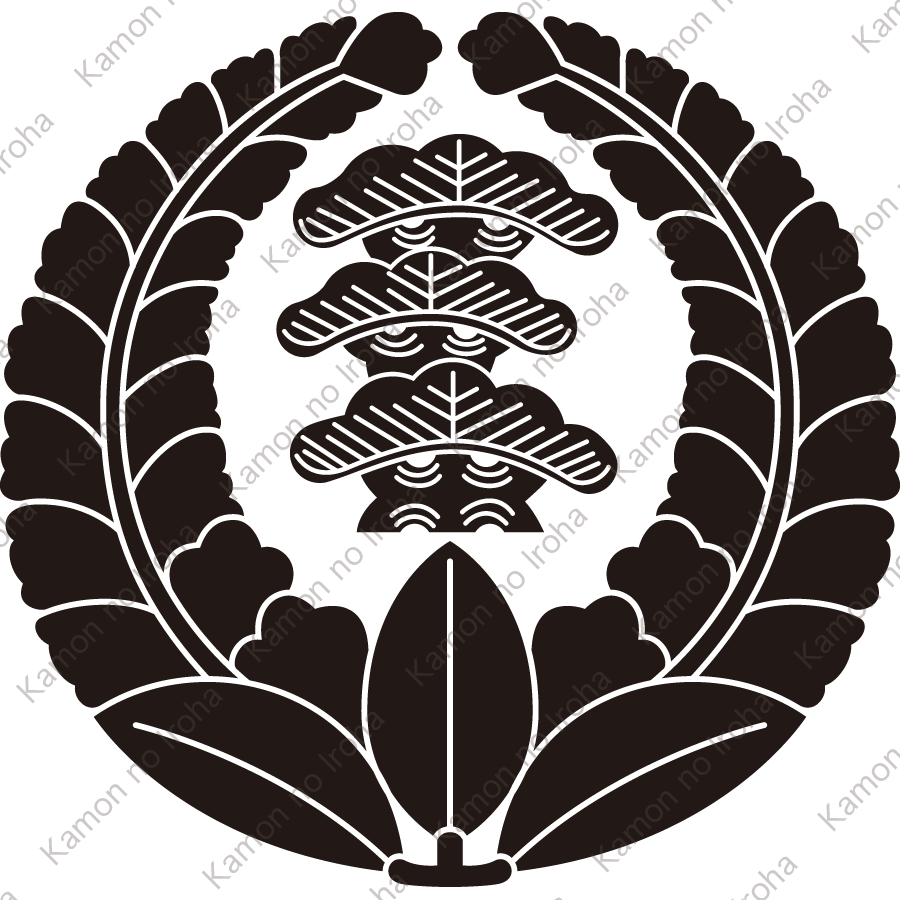 上り藤に三階松紋