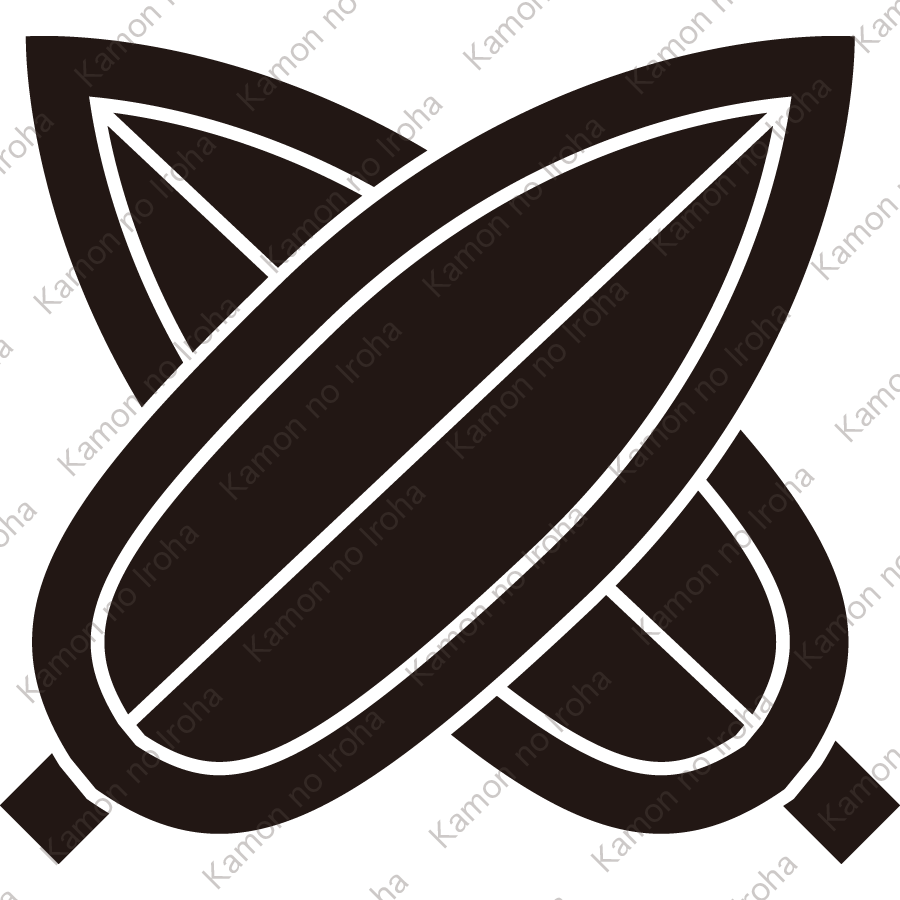 違い笹の葉（２）紋