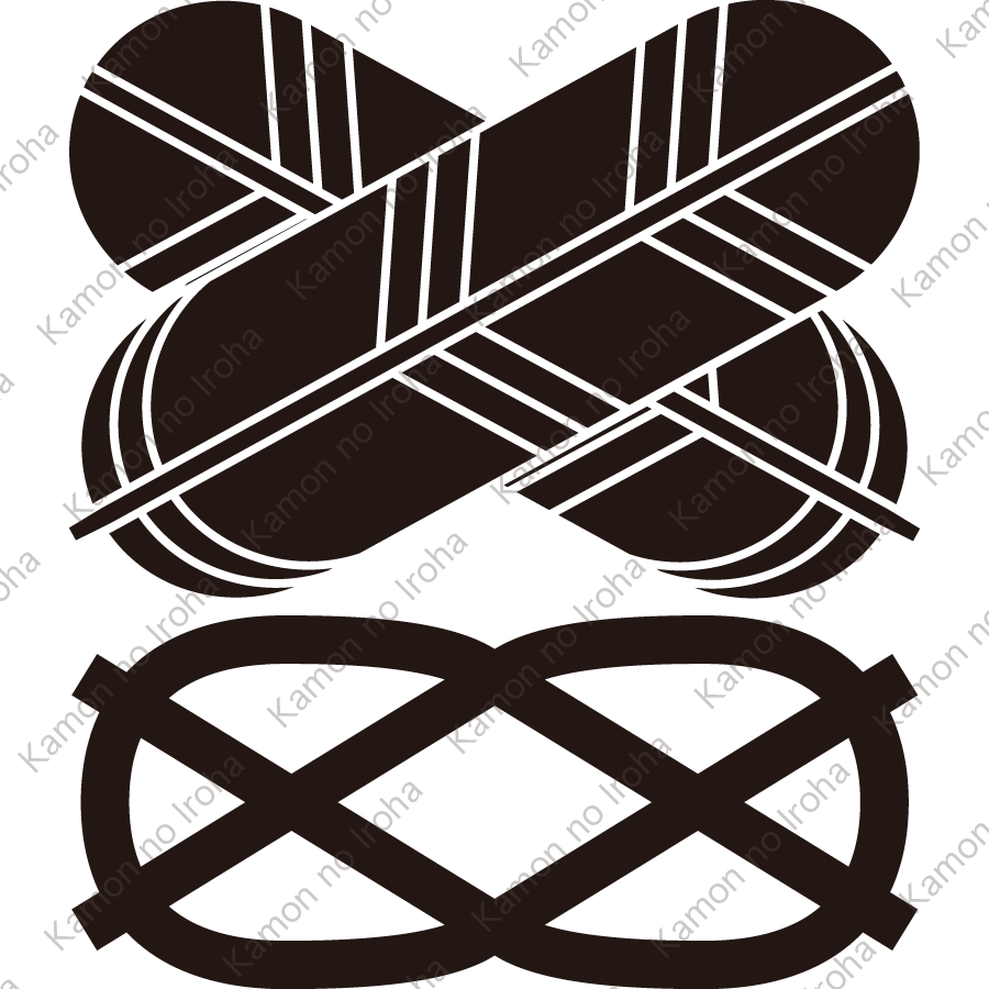 違い鷹の羽に宝結び紋