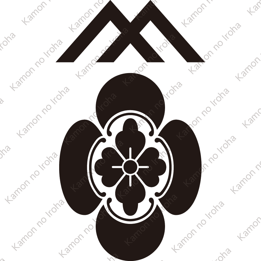 違い山形に竪木瓜紋