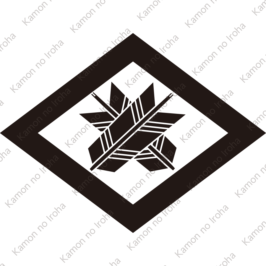 中菱に違い矢紋