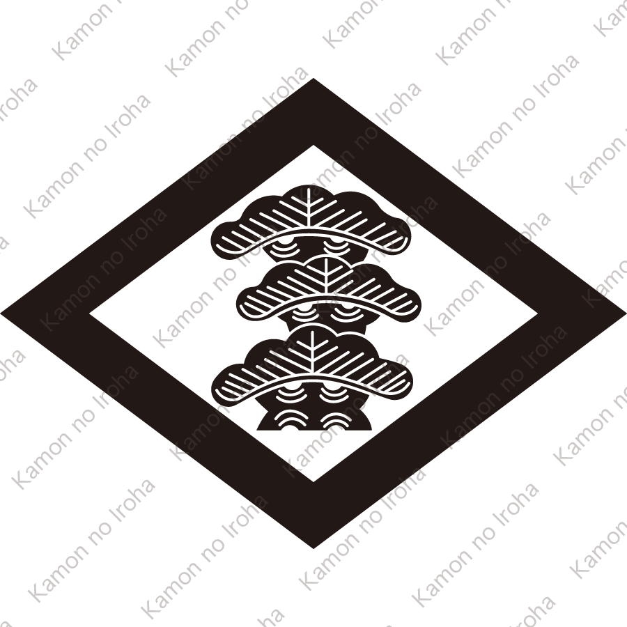 中菱に三階松紋