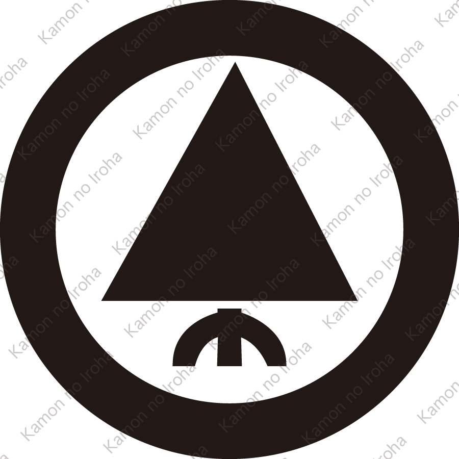 中太輪に一つ鱗杉紋