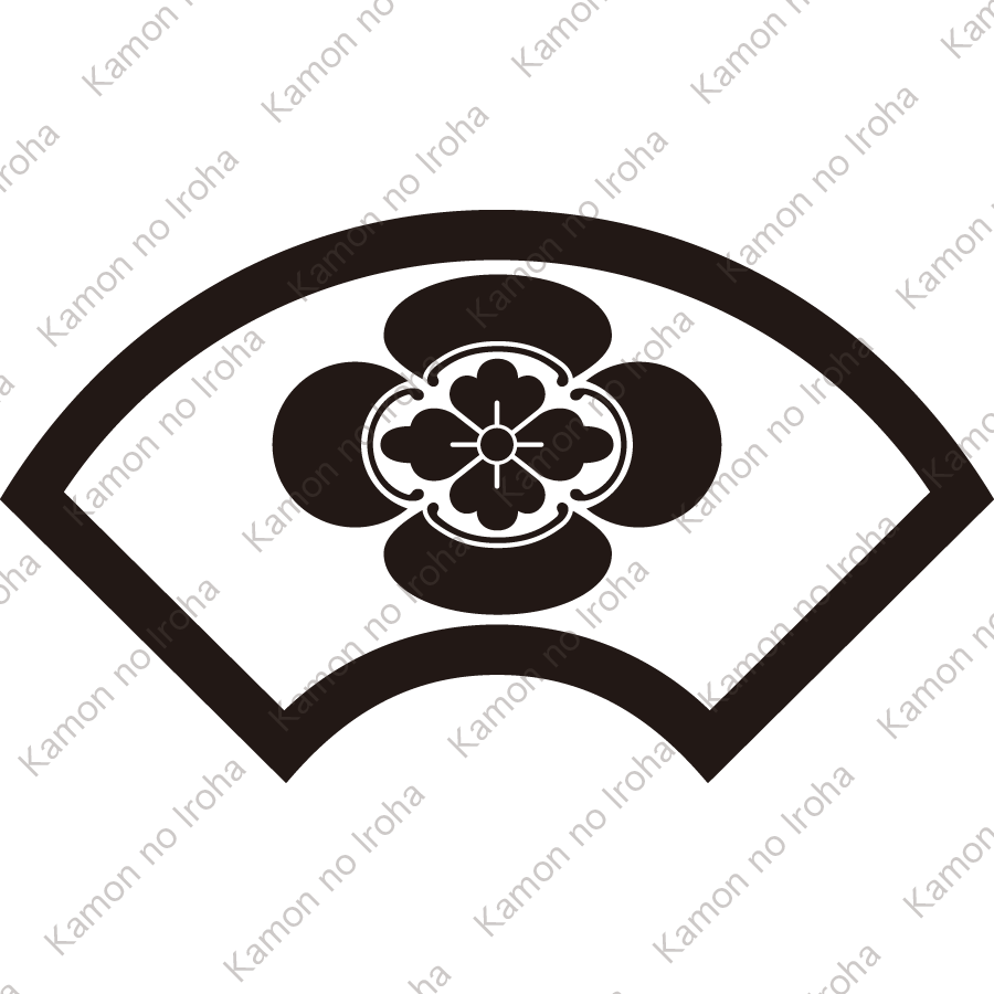 中陰地紙に木瓜紋