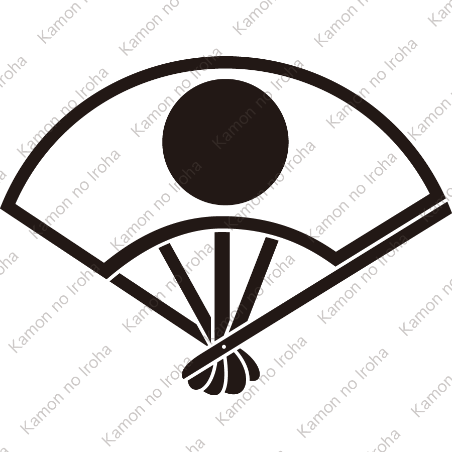 中陰日の丸扇紋