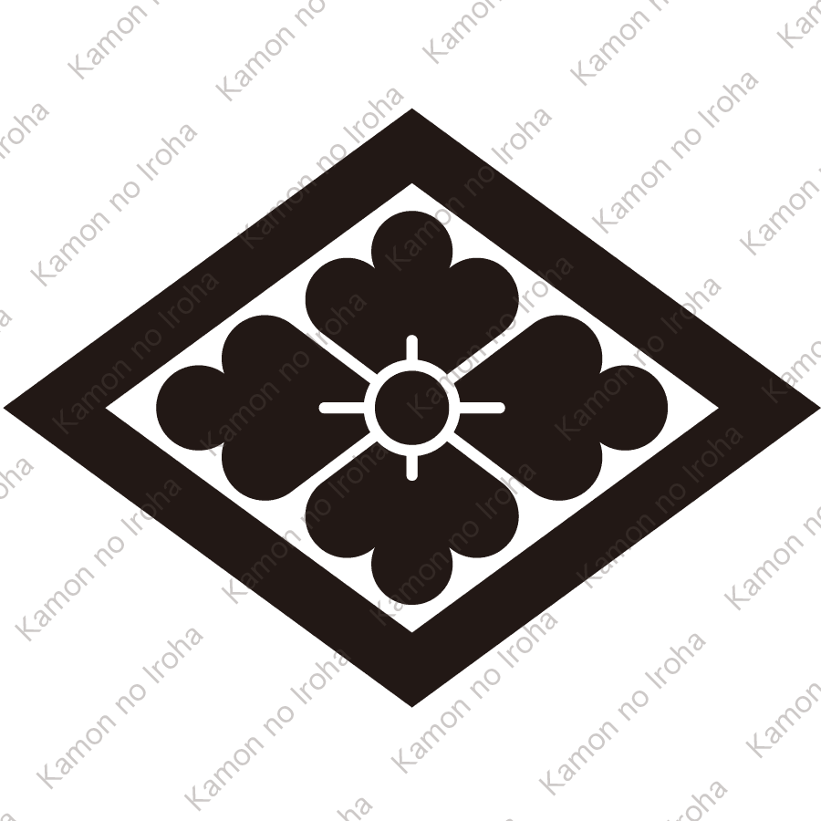 中陰菱に花菱紋