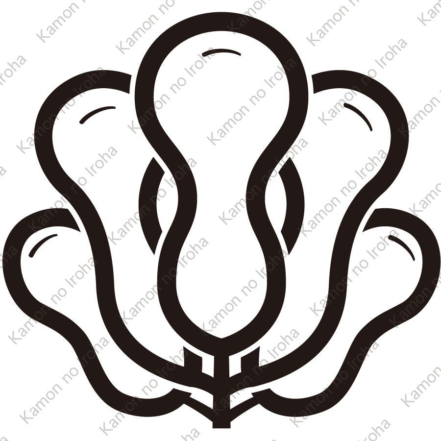 中陰五つ成り瓢紋