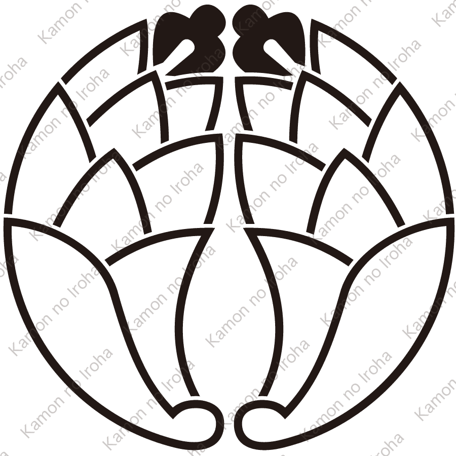 中陰変り抱き茗荷紋