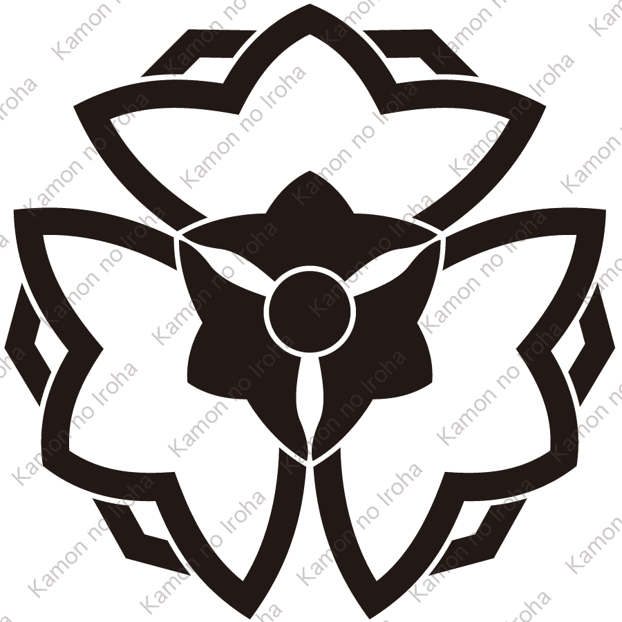 中陰三つ寄せ桔梗紋