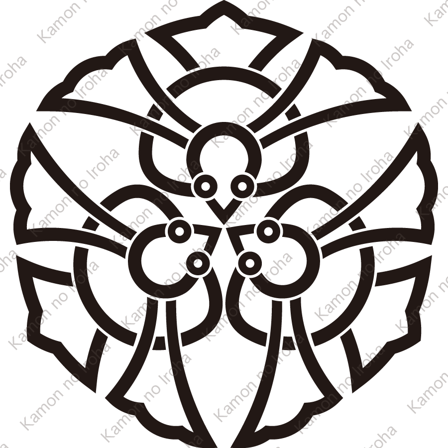 中陰三つ寄せ雀紋