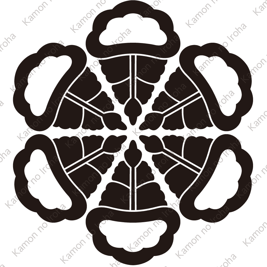 中陰六つ唐桐紋