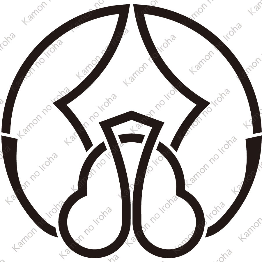 中陰に浮線洲浜紋