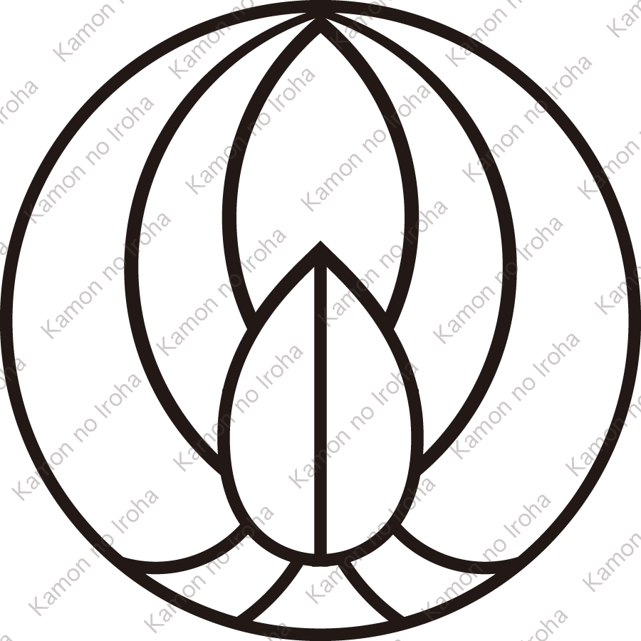 中陰三枚上り笹紋