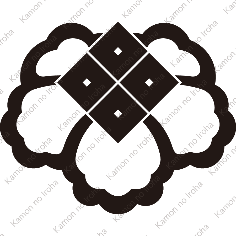 中陰蔦に四つ目紋