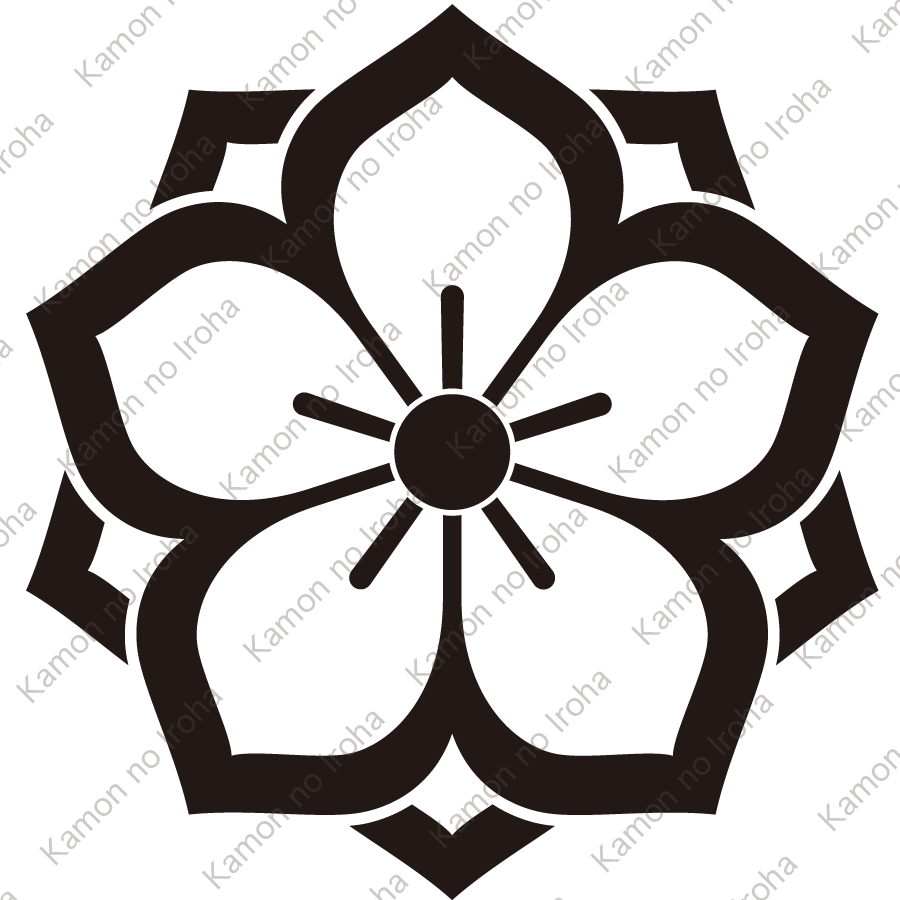 中陰八重桔梗紋