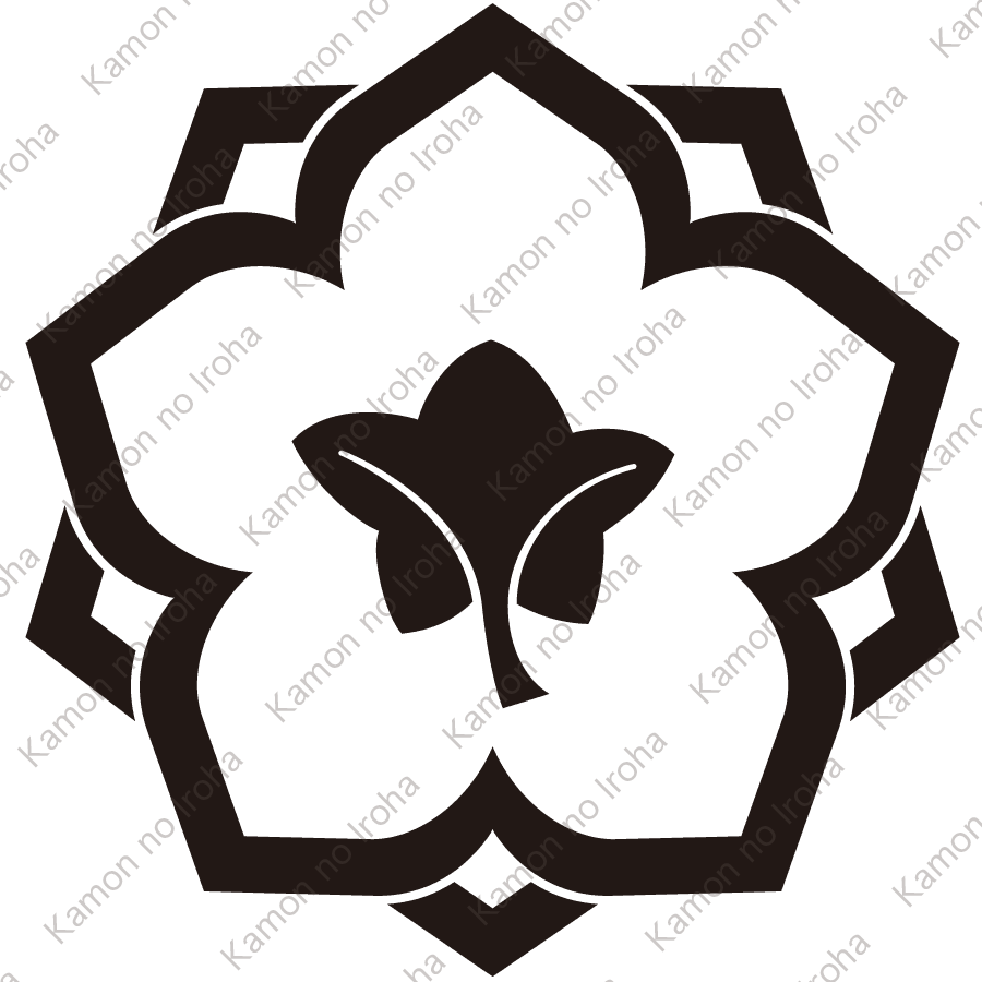 中陰八重裏桔梗紋