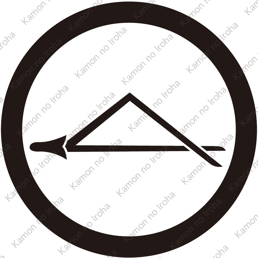 中輪に折れ松葉紋