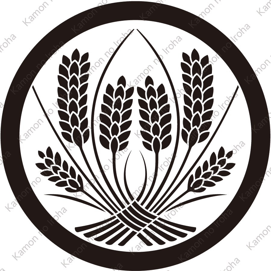 中輪に違い稲紋