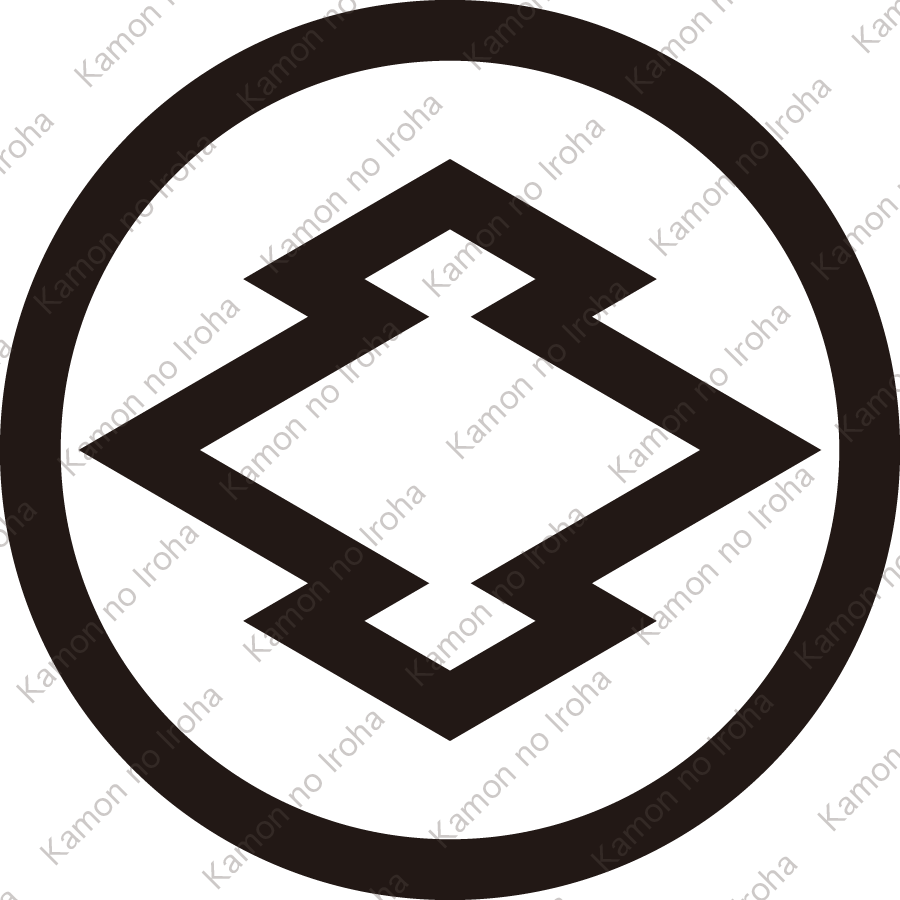 中輪に中陰松皮菱紋