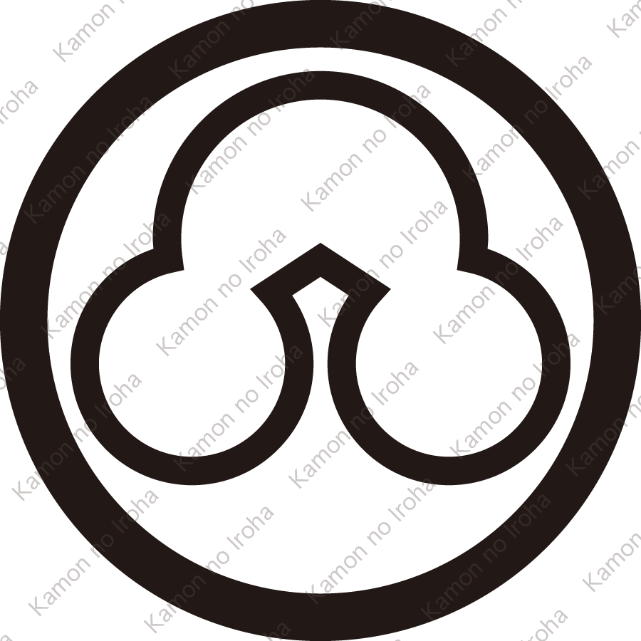 中輪に中陰洲浜紋