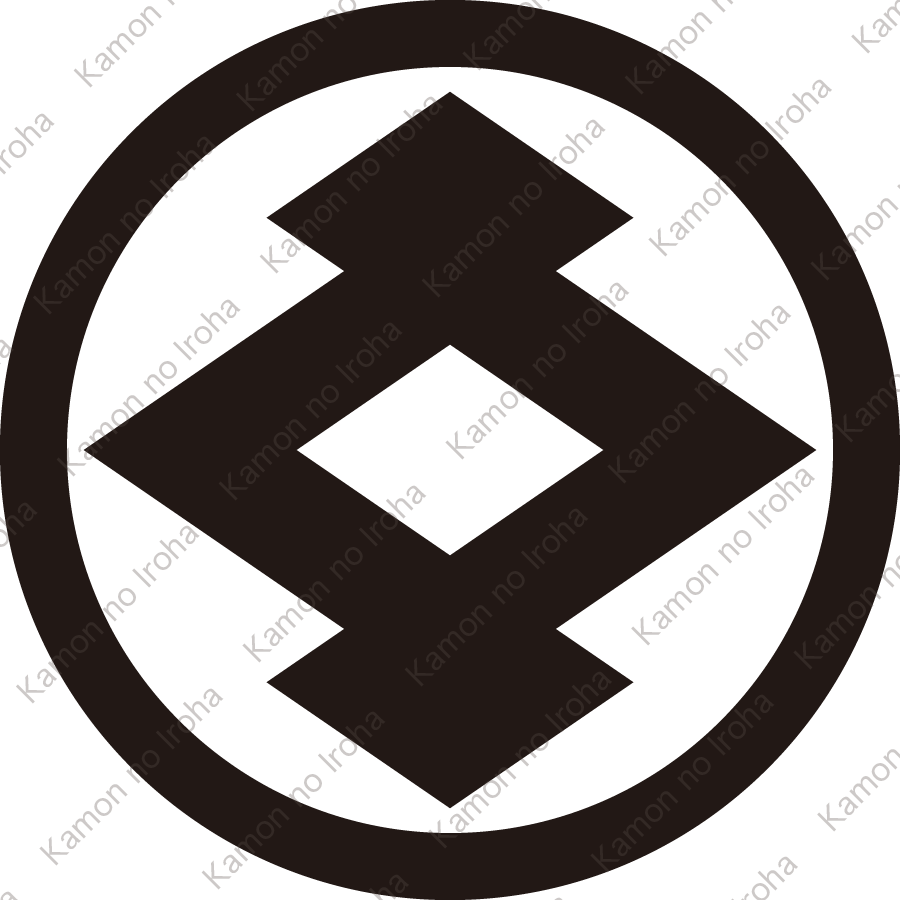 中輪に太中陰松皮菱紋