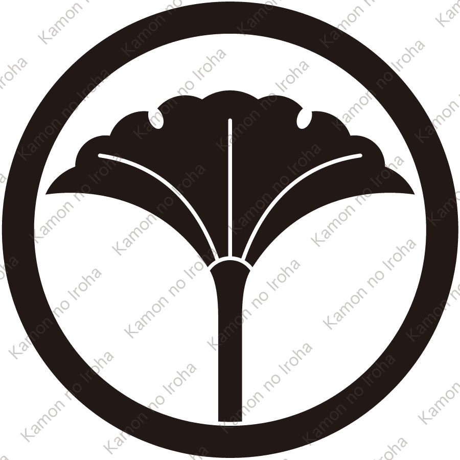 中輪に一つ銀杏紋