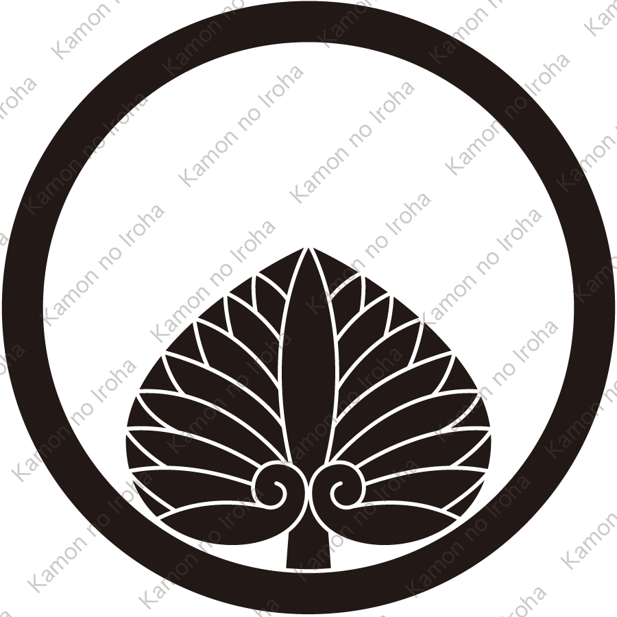 中輪に一つ河骨紋