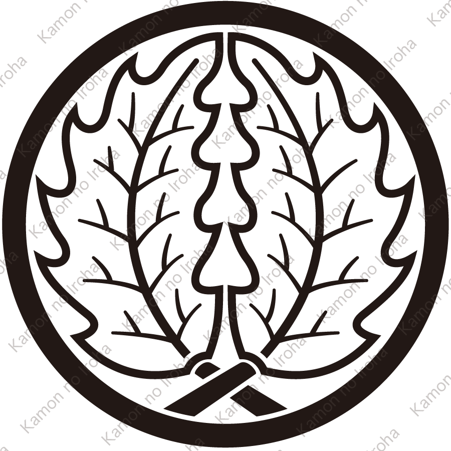 中輪に陰抱き柊紋