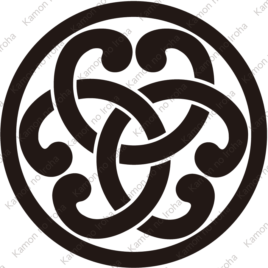 中輪に環片喰紋