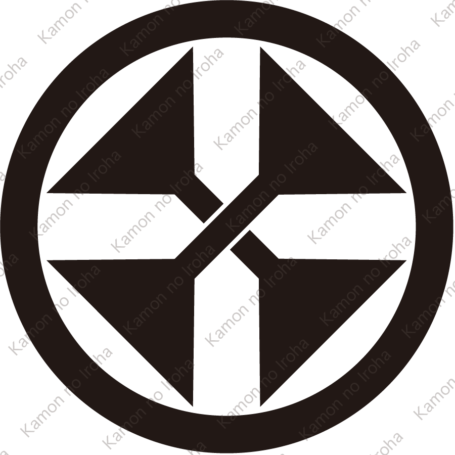 中輪に変り違い滕紋