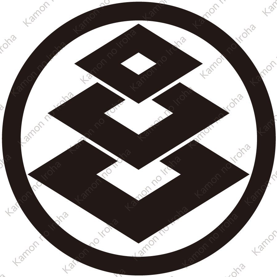 中輪に変り三階菱紋