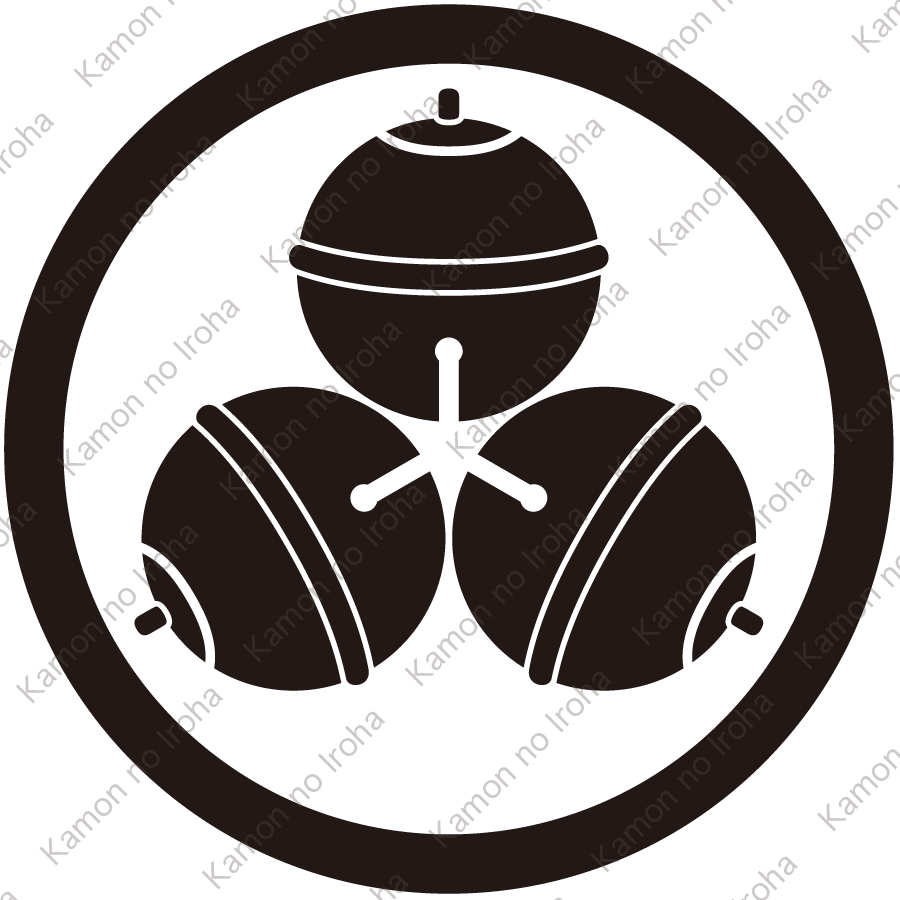 中輪に三つ鈴紋