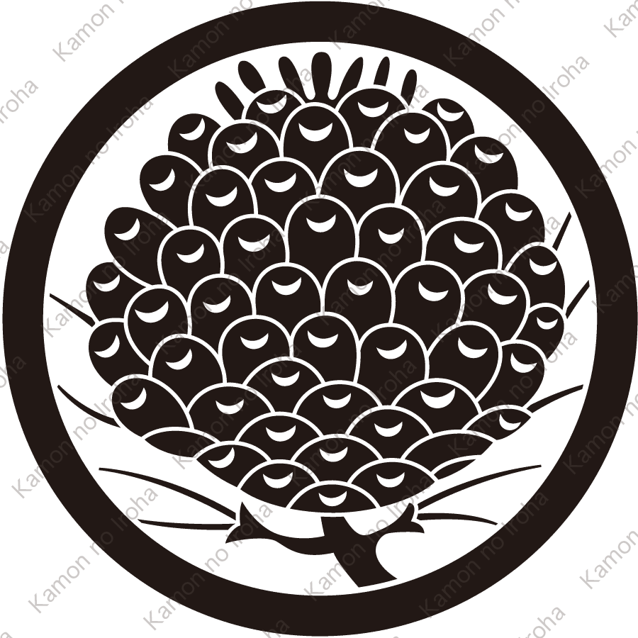 中輪に老松毬紋