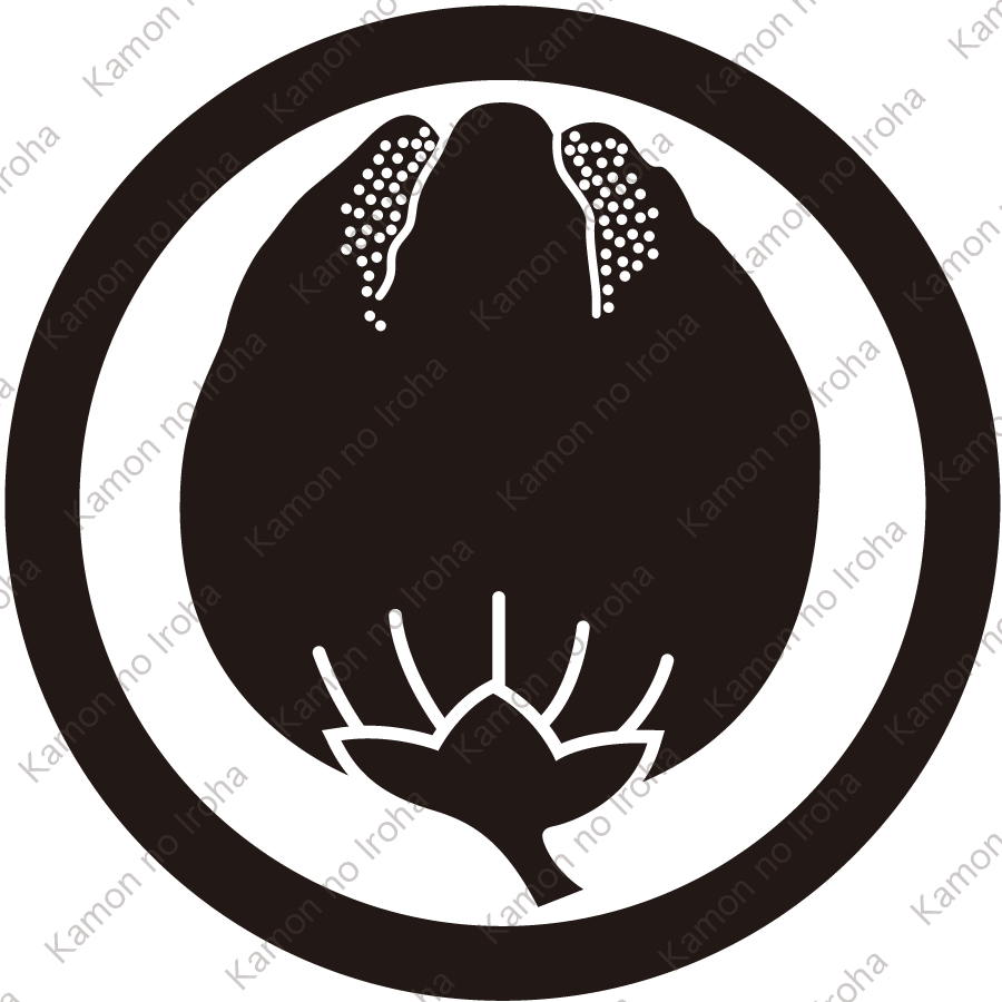 中輪に獅子唐辛紋