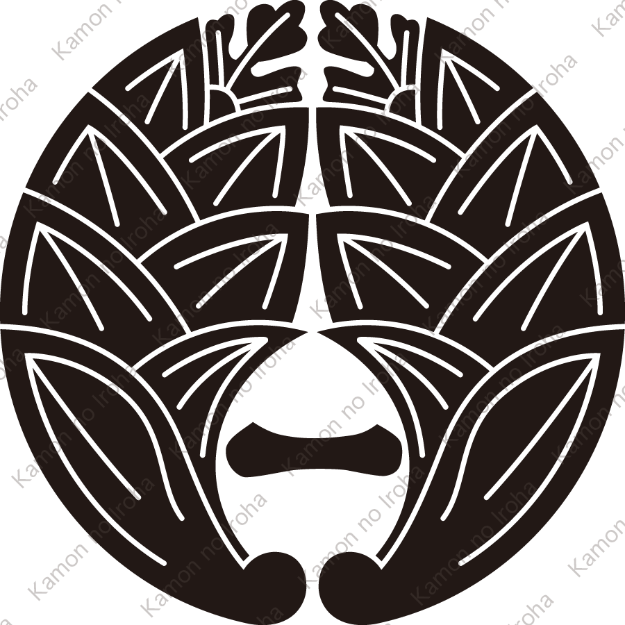 抱き茗荷に一文字紋