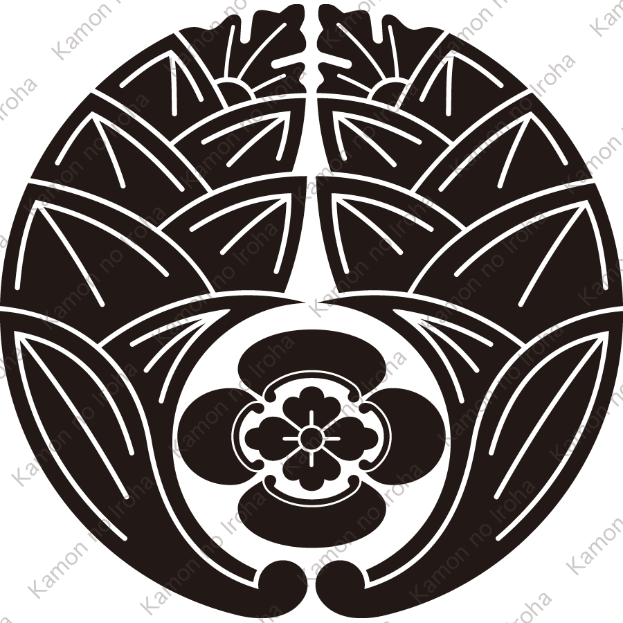 抱き茗荷に木瓜紋