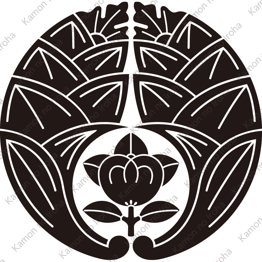 抱き茗荷に橘紋