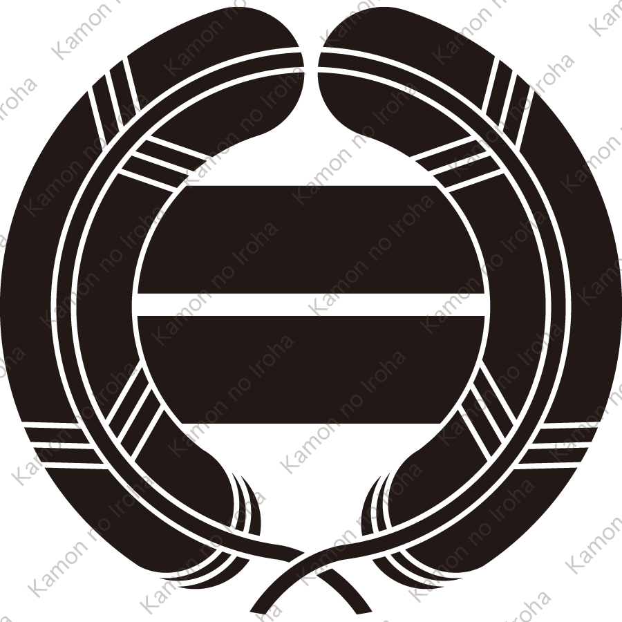 抱き鷹の羽に二つ引き（２）紋
