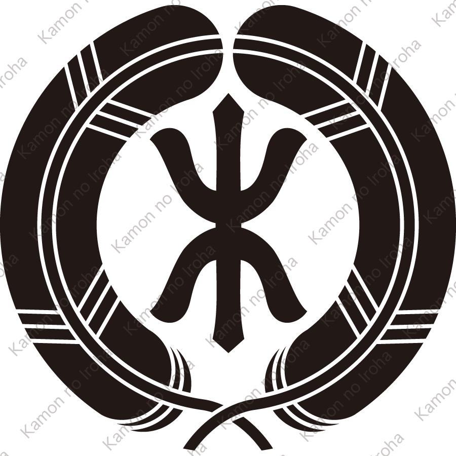 抱き鷹の羽に木文字紋