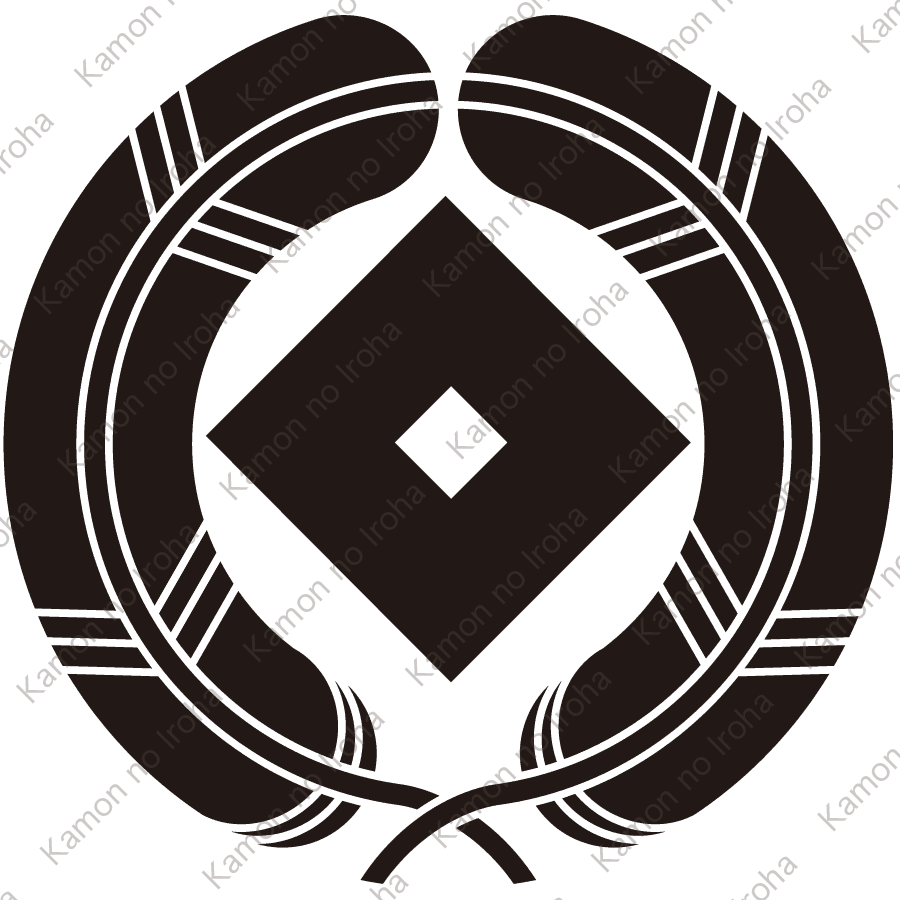 抱き鷹の羽に釘抜紋