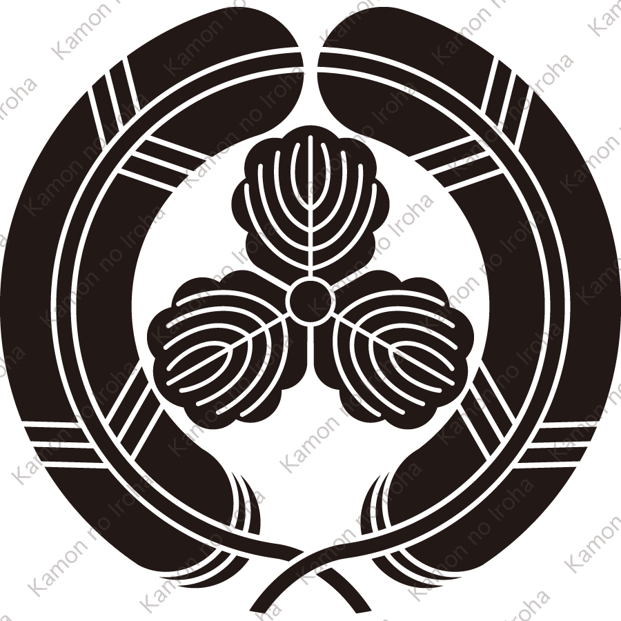 抱き鷹の羽に三つ柏紋