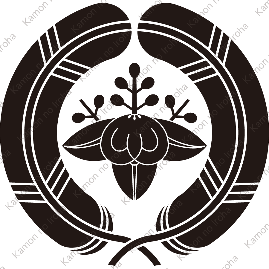 抱き鷹の羽に橘桐紋